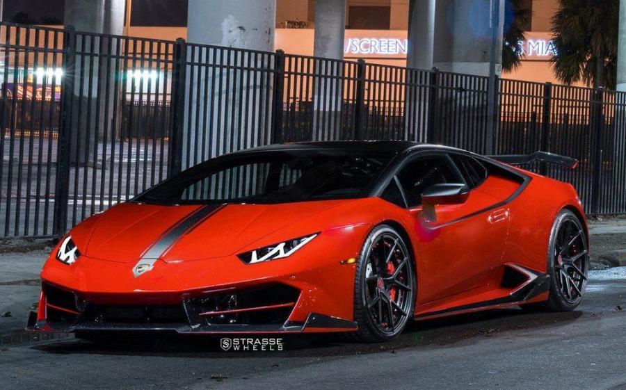 Lamborghini Huracan LP580-2 on Strasse Wheels (SM5R Deep Concave Duoblock) '2018
